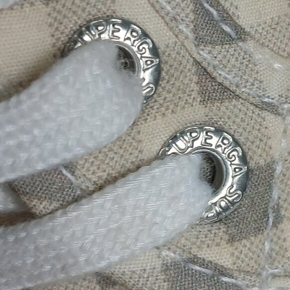 Superga  2750 Grey & White Gingham Check Sneakers  S00CV40  *Super Cute!  Sz 8.5 - Picture 3 of 12